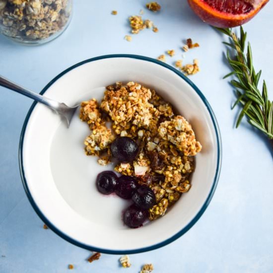 Maple Tahini Millet Granola