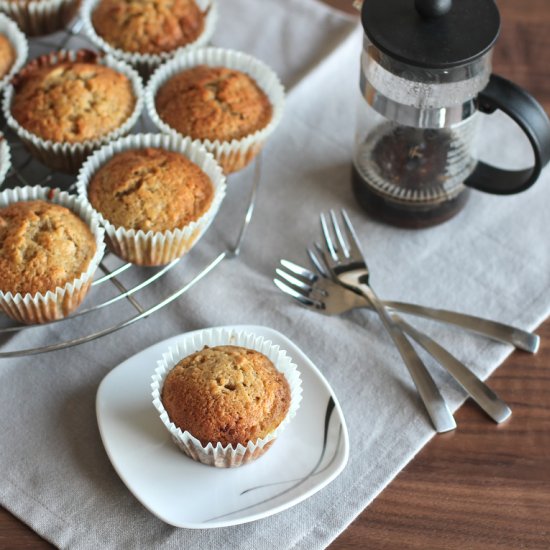 Yoghurt Banana Bread Muffin