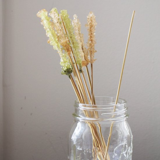 DIY Matcha & Coffee Rock Candy