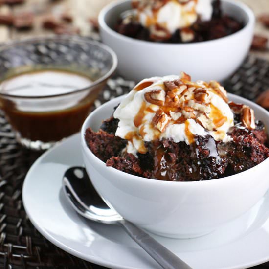 Turtle Hot Fudge Pudding Cake