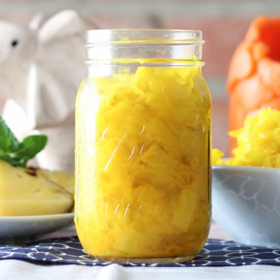 Pineapple Turmeric Sauerkraut