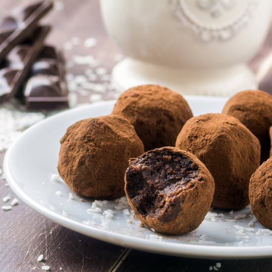 Choco-date Coconut Truffles