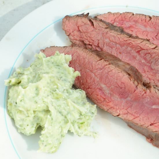 Flank Steak With Green Mayonnaise