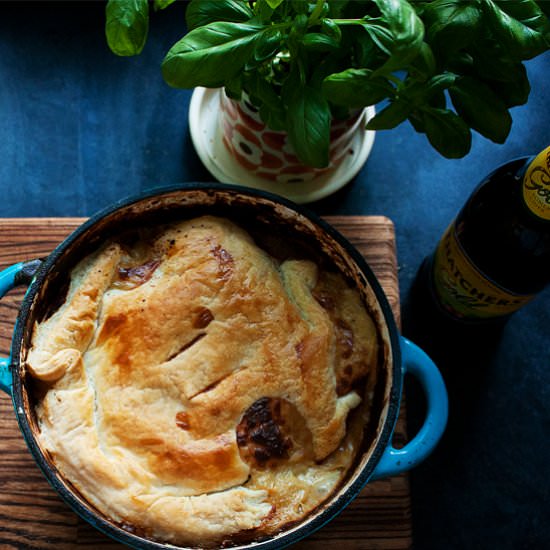 Chicken, Leek and Cider Pie