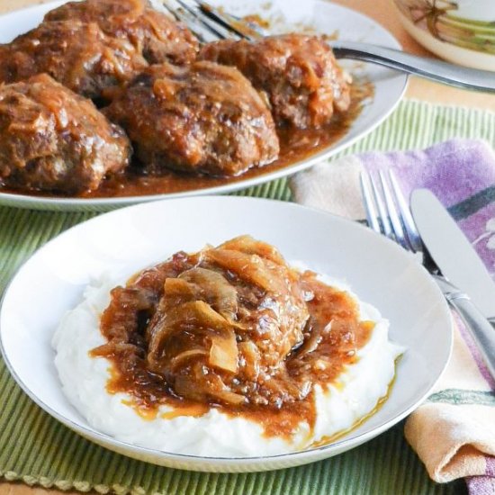 Salisbury Steak w/Onion Gravy