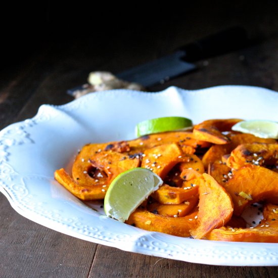 Ginger + Cumin Roasted Squash