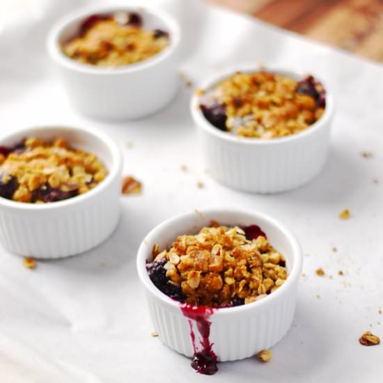 Single Serving Blackberry Crisp