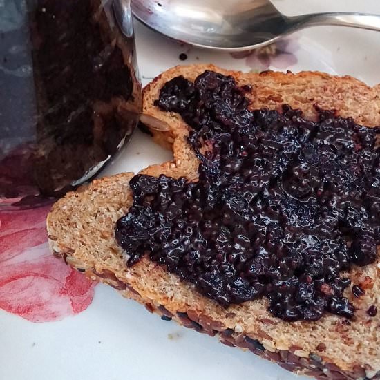 Blueberry Molasses Chia Seed Jam