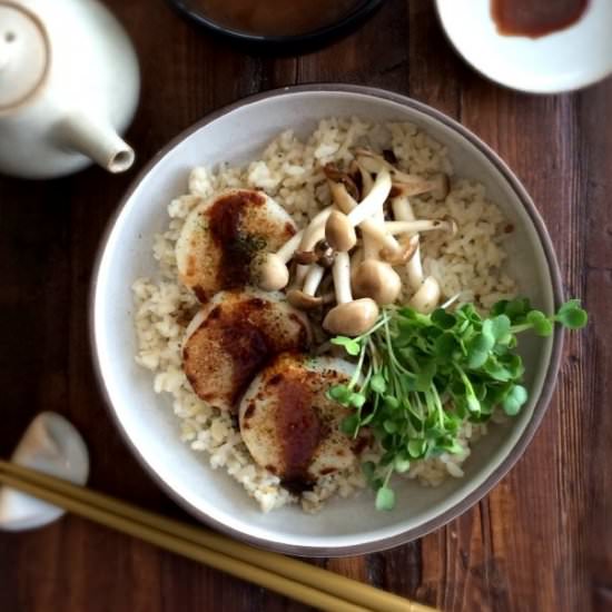 Nagaimo Potato Steak Rice Bowl