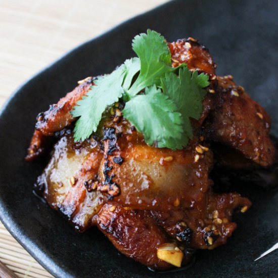 Korean Style Pan-Fried Pork Belly