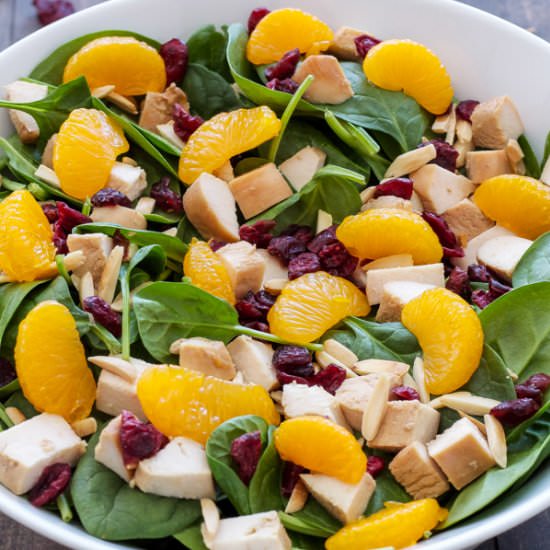 Teriyaki Chicken and Spinach Salad