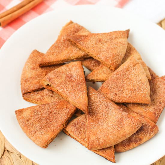 Homemade Cinnamon Sugar Pita Chips