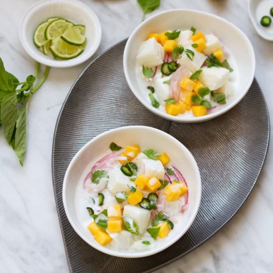 Chile Basil Coconut Ceviche