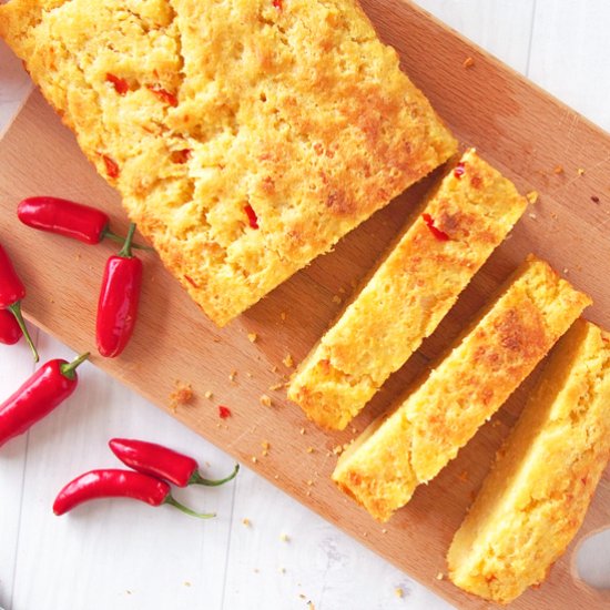 Cheddar Cornbread & Chile Jam