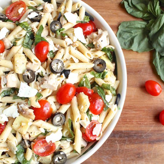 Italian Chicken Pasta Salad