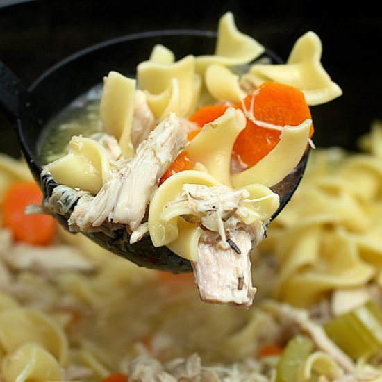 Slow Cooker Chicken Noodle Soup