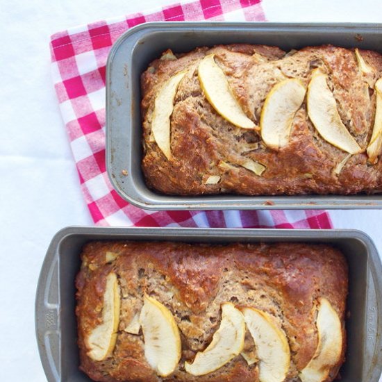 Apple Cinnamon Oatmeal Quick Bread