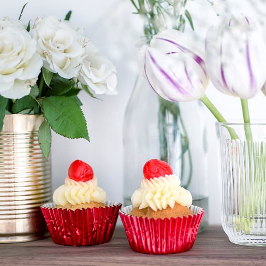 Cherry Vanilla Cupcakes