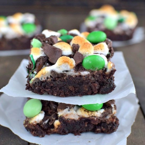 Mint S’mores Brownies