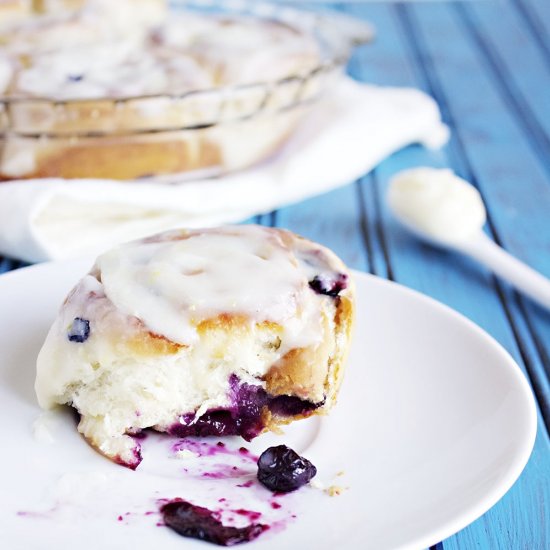 Lemon Blueberry Sweet Rolls