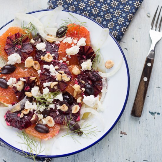 Citrus, Fennel and Hazelnut Salad