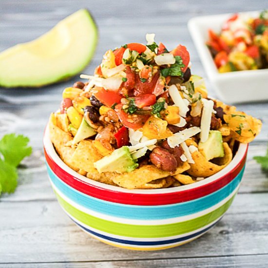 Vegetarian Chili Frito Pie