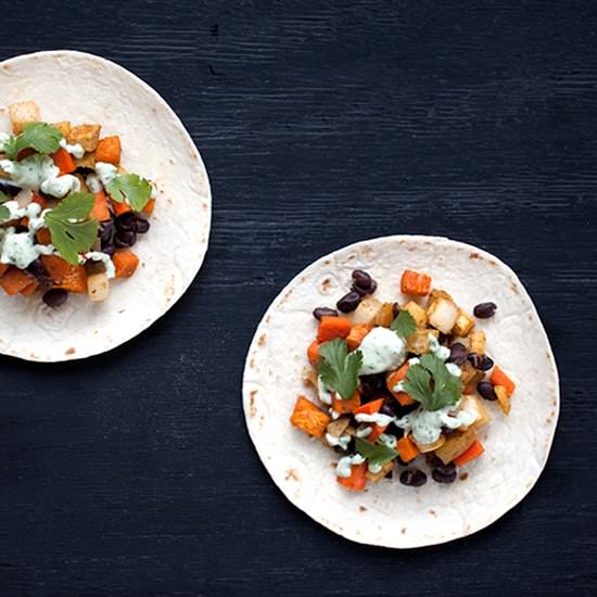 Root Vegetable Tacos