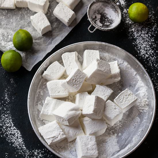 Lime marshmallows