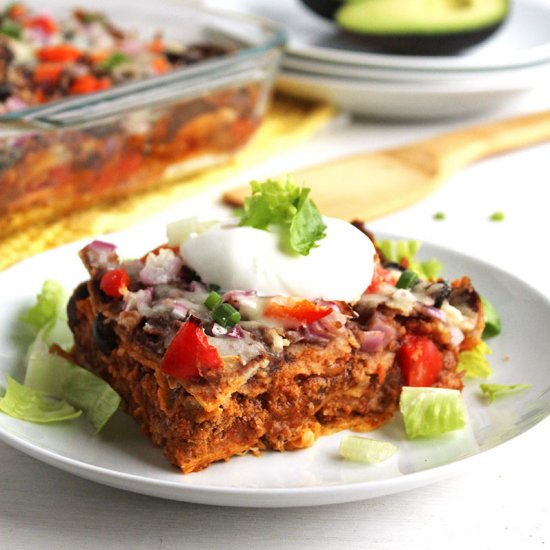 Healthy Mexican Lasagna