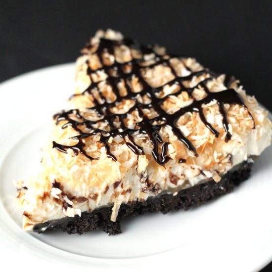 No-Bake Samoa Cheesecake