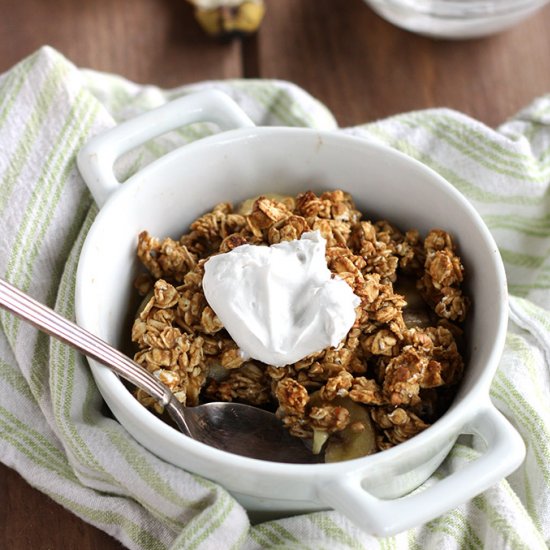 Vegan PB Banana Crumble for One