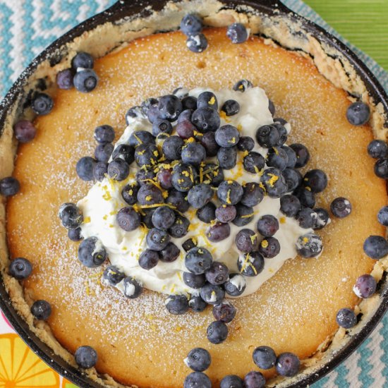 Lemon Blueberry Gooey Butter Cake