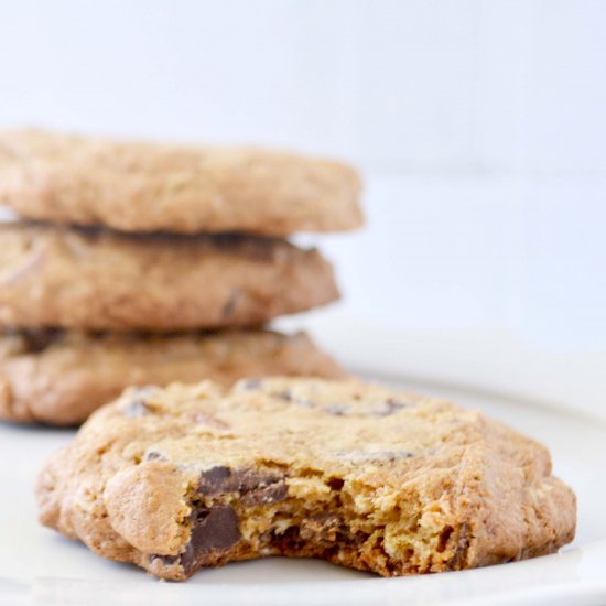 Whole Grain Chocolate Chip Cookies