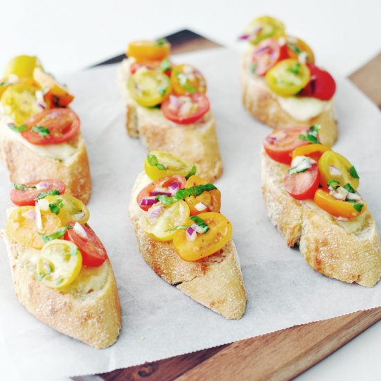 Colorful Bruschetta