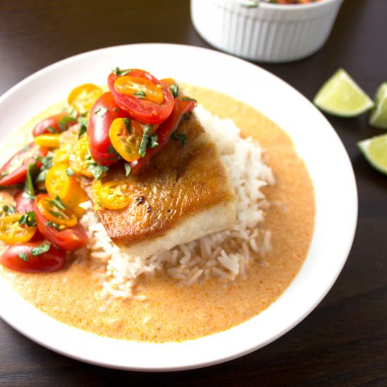 Seared Cobia & Thai Coconut Curry