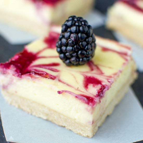 Blackberry Cheesecake Bars