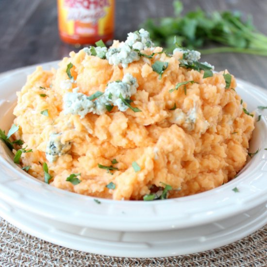 Buffalo Blue Cheese Mashed Potatoes