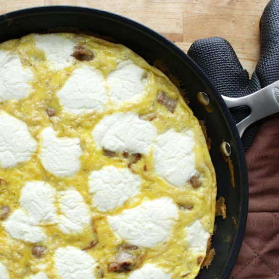 Sausage and Ricotta Frittata