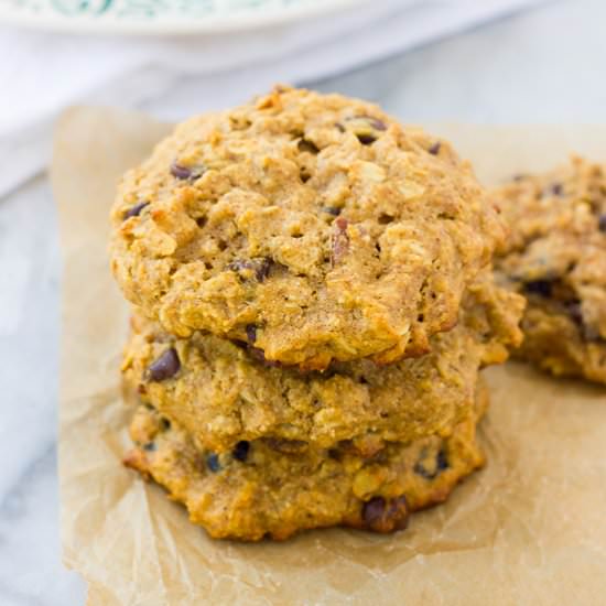 GF Banana Oatmeal Breakfast Cookies