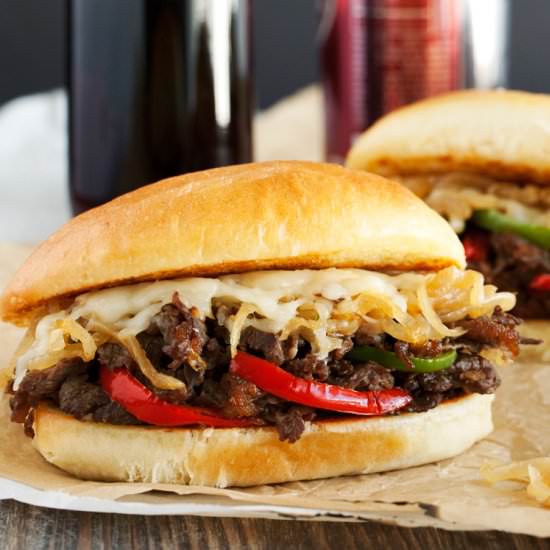 Bulgogi Philly Cheesesteak Sandwich