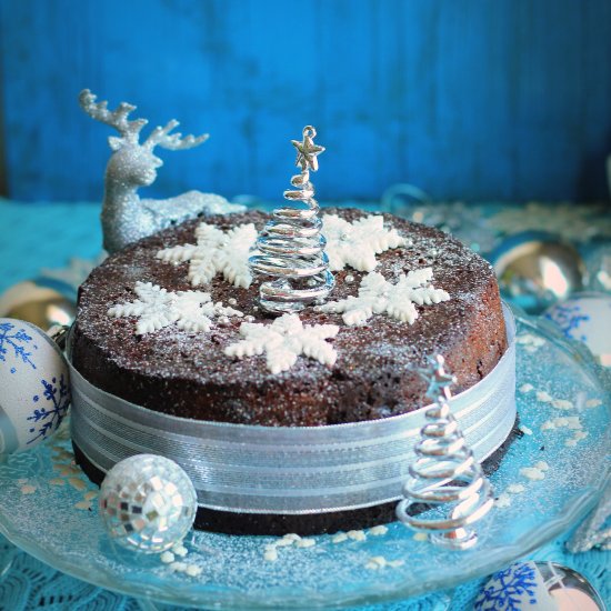 Chocolate Christmas Fruit Cake