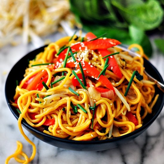 Vegetable Teriyaki Noodles