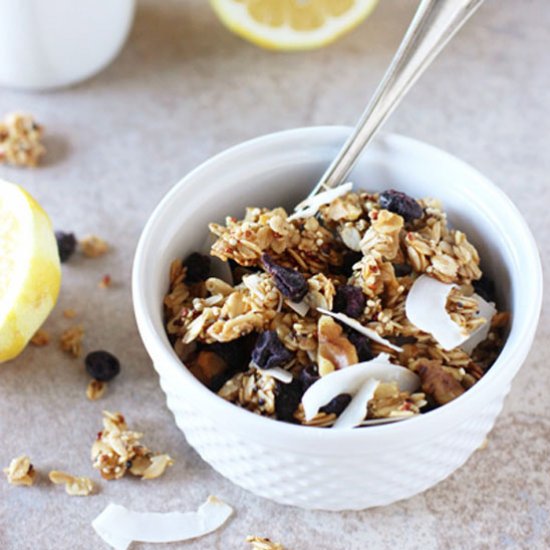 Lemon blueberry granola