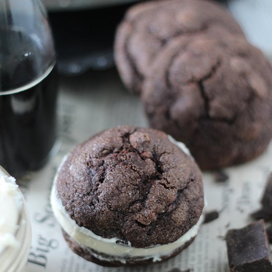 Chocolate Guinness and Baileys Oreo