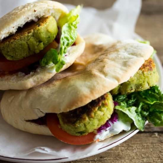 Homemade falafel