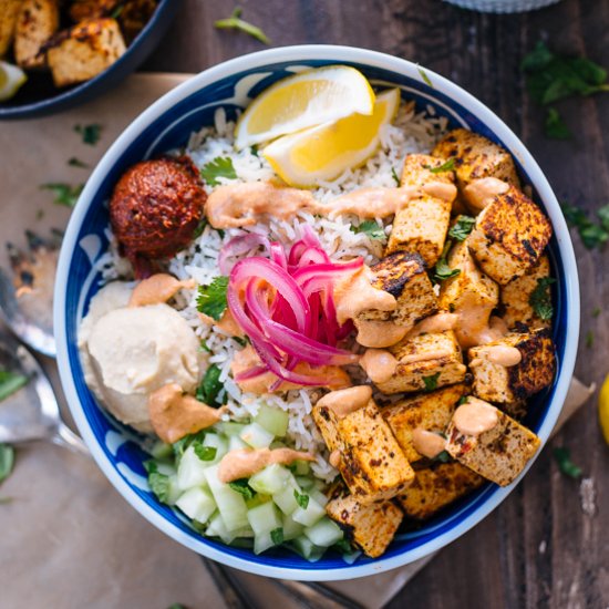 Spicy Tofu Rice Bowl