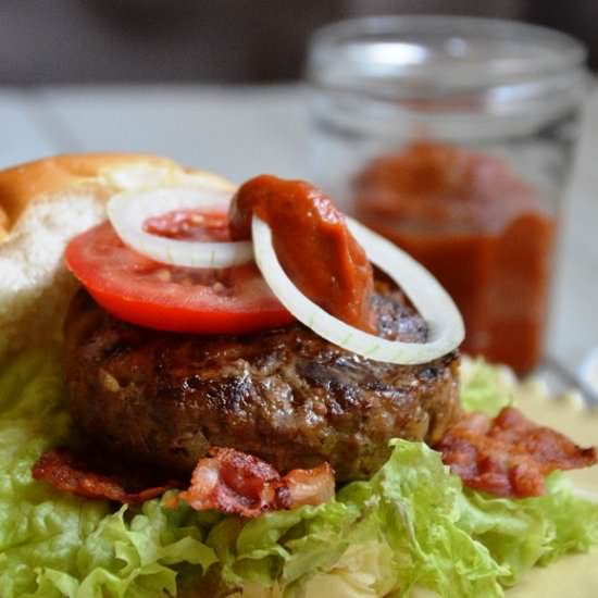 Hamburger with Ajvar