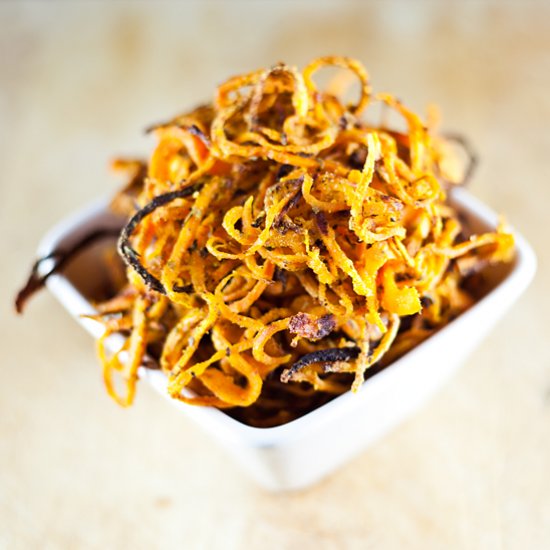 Crispy Baked Sweet Potato Noodles