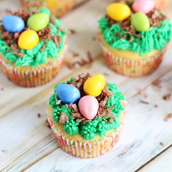 Bird’s Nest Cupcakes