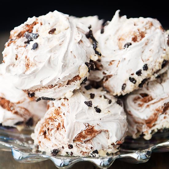 Choco-Cinnamon Hazelnut Meringues